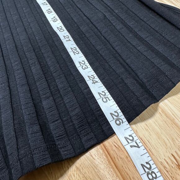 Eileen Fisher NWT Black Mock Neck Ribbed Sleeveless Tank Top Size XS Stretchy - Picture 9 of 9